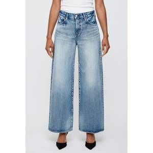 NEW MOUSSY lewes super wide jeans in blue